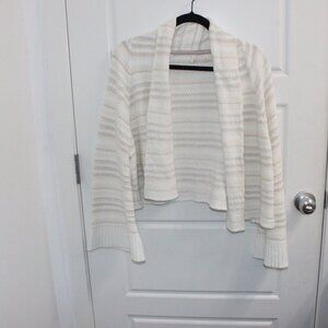 Moth Cream Striped Cardigan